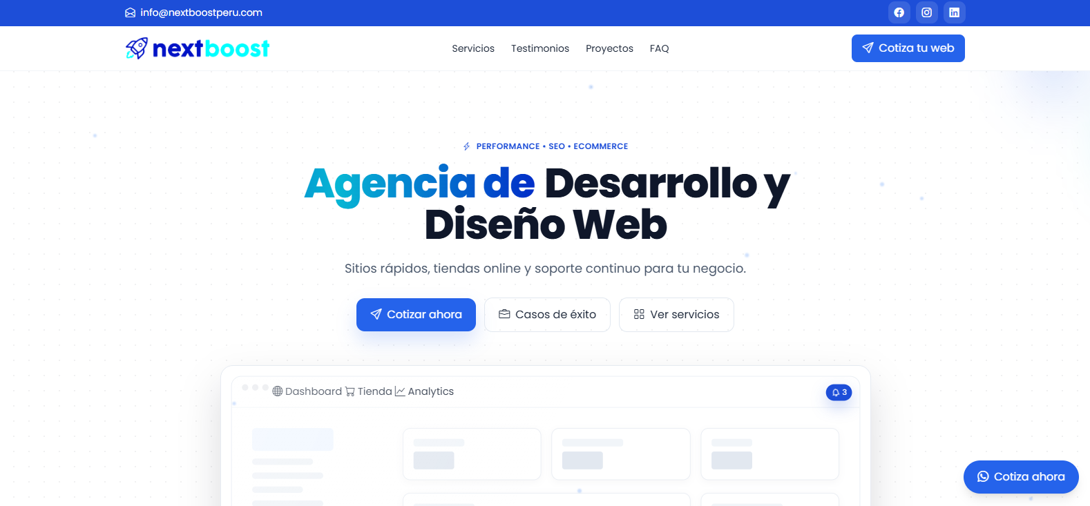 Página web para emprendedores en Perú: qué debe incluir y cuánto cuesta (Guía 2025)